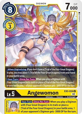 Angewomon (Revision Pack) - EX3-034 - Uncommon available at 401 Games Canada