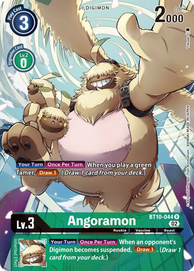 Angoramon (Alternate Art) - BT10-044 - Rare available at 401 Games Canada