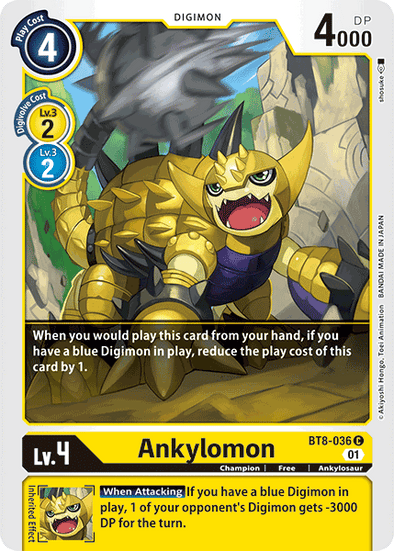 Ankylomon - BT8-036 - Common available at 401 Games Canada