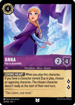 Anna (Heir to Arendelle) - 35/204 - Uncommon available at 401 Games Canada