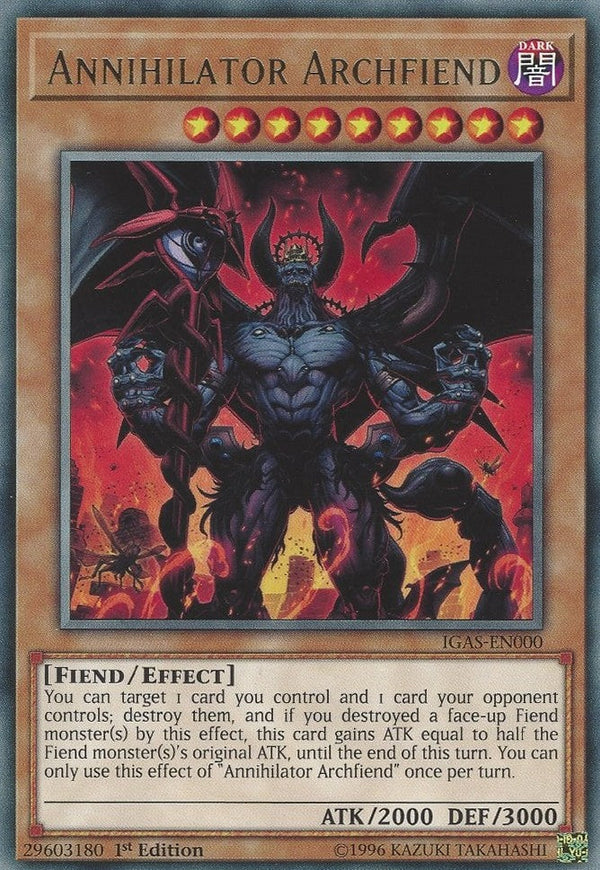 Annihilator Archfiend - IGAS-EN000 - Rare - 1st Edition available at 401 Games Canada