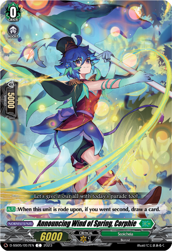 Announcing Wind of Spring, Corphie - D-SS05/057 - Common available at 401 Games Canada