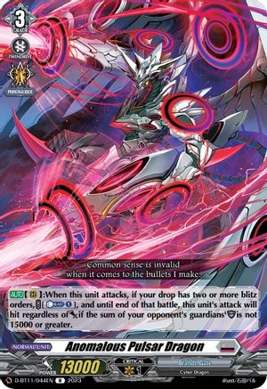 Anomalous Pulsar Dragon - D-BT11/044EN - Rare available at 401 Games Canada