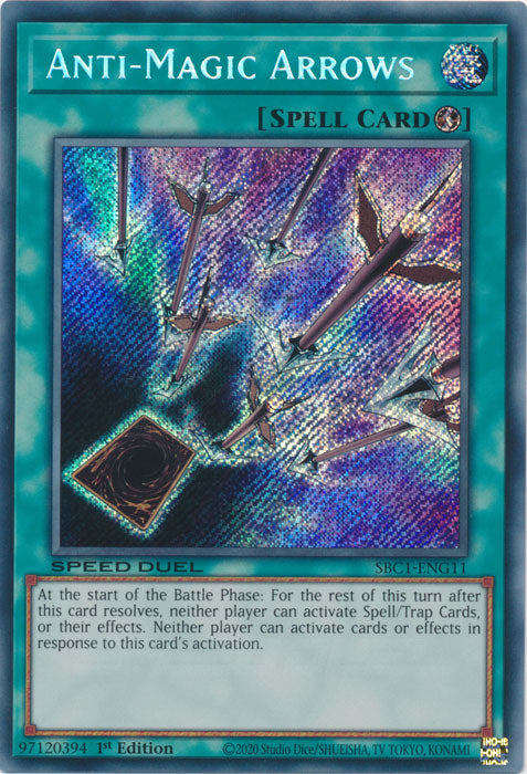 Anti-Magic Arrows (Secret Rare) - SBC1-ENG11 - Secret Rare - 1st Edition available at 401 Games Canada