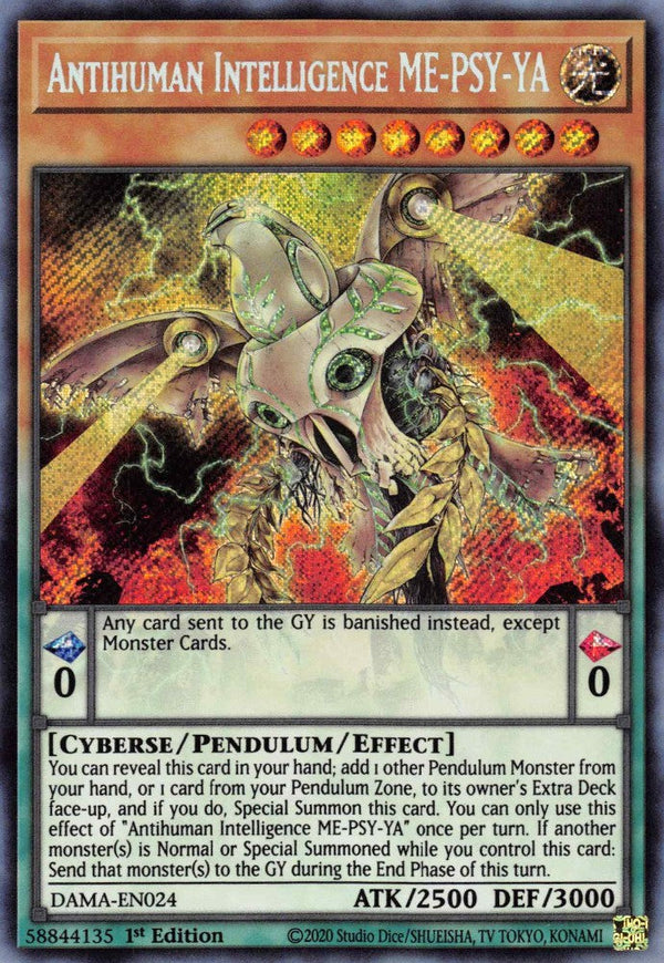 Antihuman Intelligence ME-PSY-YA - DAMA-EN024 - Secret Rare - 1st Edition available at 401 Games Canada