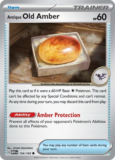 Antique Old Amber - 154/165 - Common available at 401 Games Canada