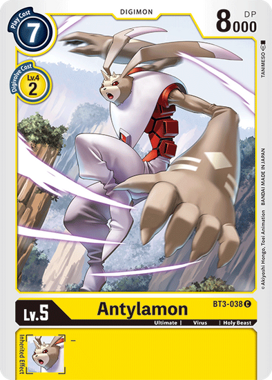 Antylamon - BT3-038 - Common available at 401 Games Canada