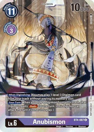 Anubismon (Event Pack 2) - BT4-087 - Uncommon available at 401 Games Canada