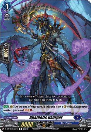 Apathetic Usurper - D-BT12/069EN - Common available at 401 Games Canada