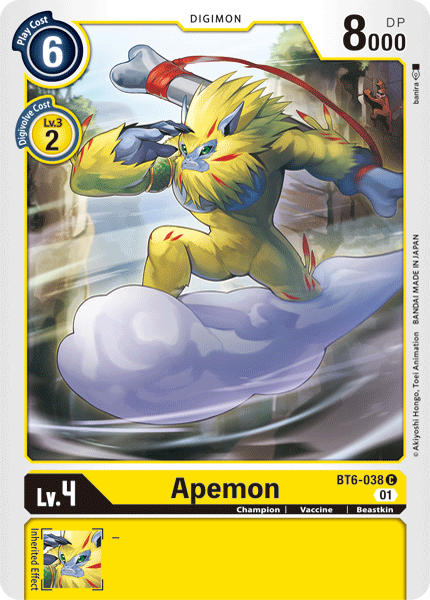 Apemon - BT6-038 - Common available at 401 Games Canada