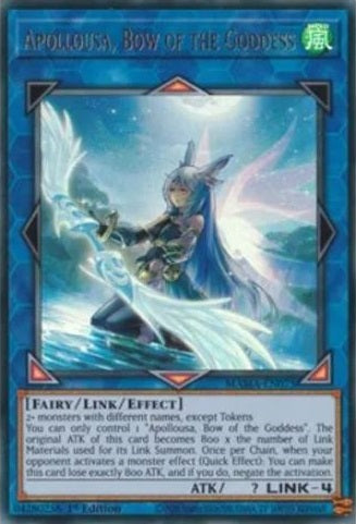 Apollousa, Bow of the Goddess - MAMA-EN075 - Ultra Rare - 1st Edition available at 401 Games Canada