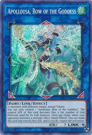 Apollousa, Bow of the Goddess - RIRA-EN048 - Secret Rare - Unlimited available at 401 Games Canada