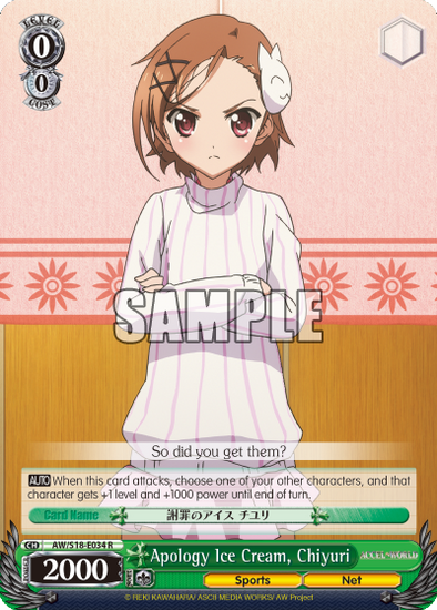 Apology Ice Cream, Chiyuri - AW/S18-E034 - Rare available at 401 Games Canada