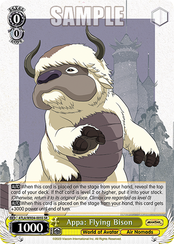 Appa: Flying Bison - ATLA/WX04-E005S - Super Rare available at 401 Games Canada