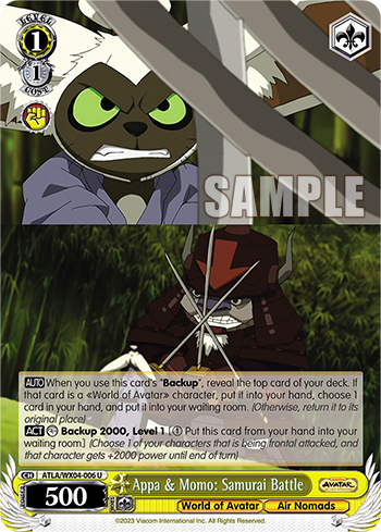 Appa & Momo: Samurai Battle - ATLA/WX04-E006 - Uncommon available at 401 Games Canada