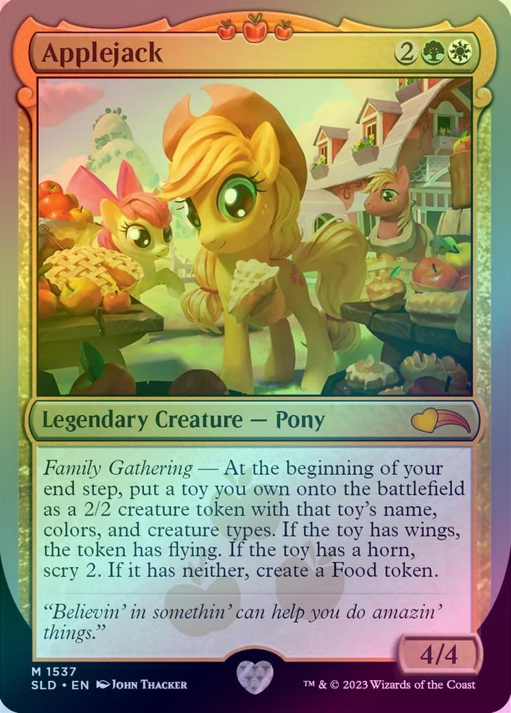 applejack mtg card Pulled Applejack card from Final Fantasy collector pack