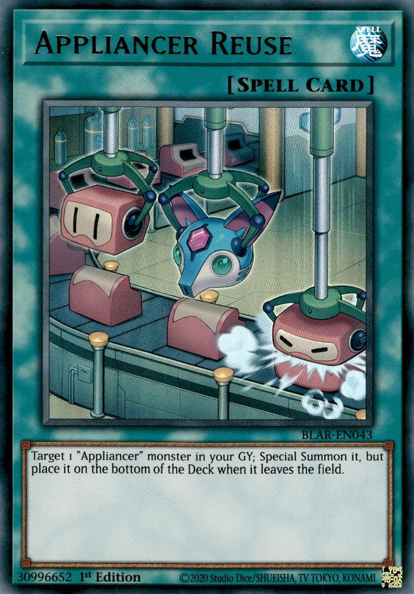 Appliancer Reuse - BLAR-EN043 - Ultra Rare - 1st Edition available at 401 Games Canada