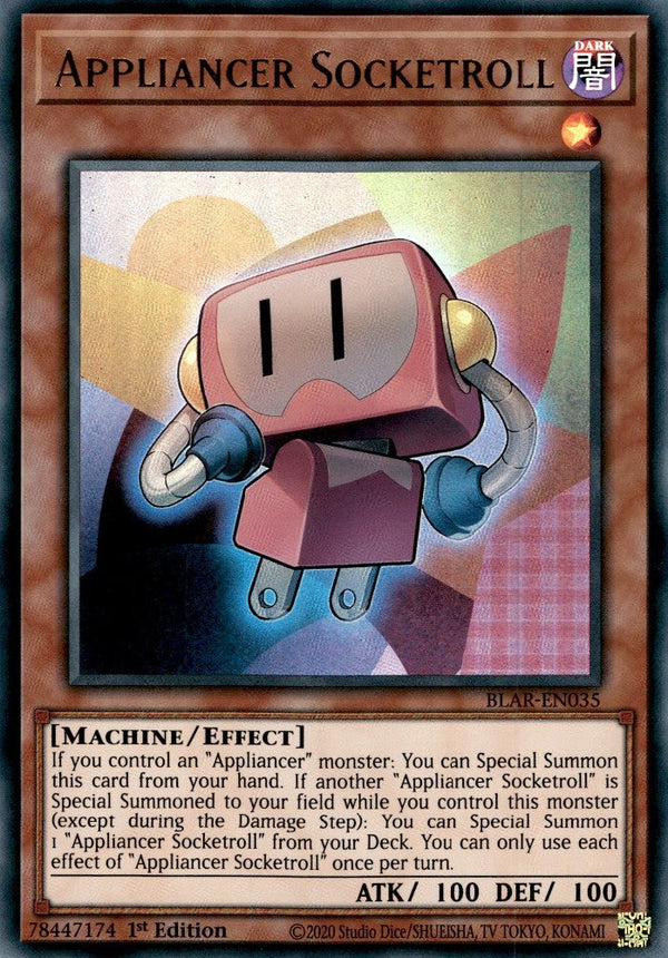 Appliancer Socketroll - BLAR-EN035 - Ultra Rare - 1st Edition available at 401 Games Canada