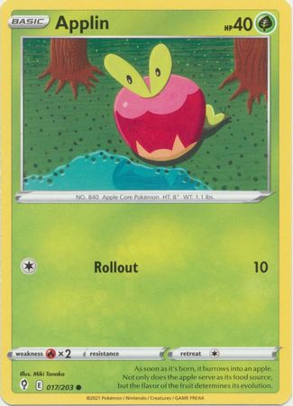 Applin - 017/203 - Common available at 401 Games Canada