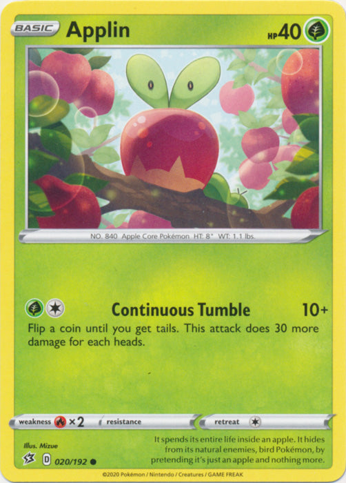 Applin - 020/192 - Common available at 401 Games Canada