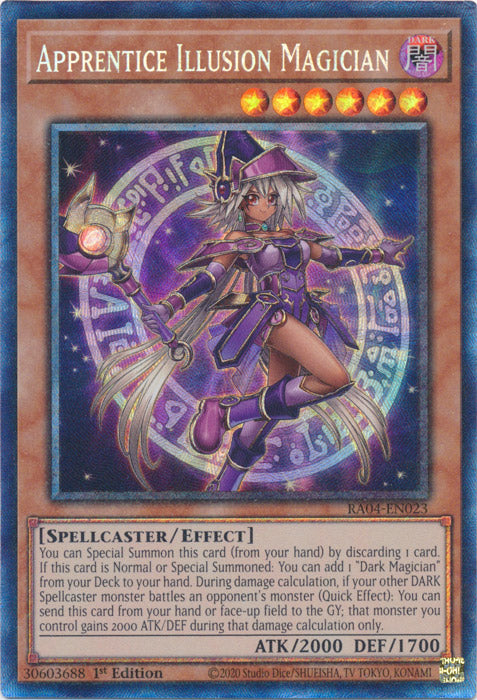 Apprentice Illusion Magician (PCR) - RA04-EN023 - Prismatic Collector's Rare - 1st Edition