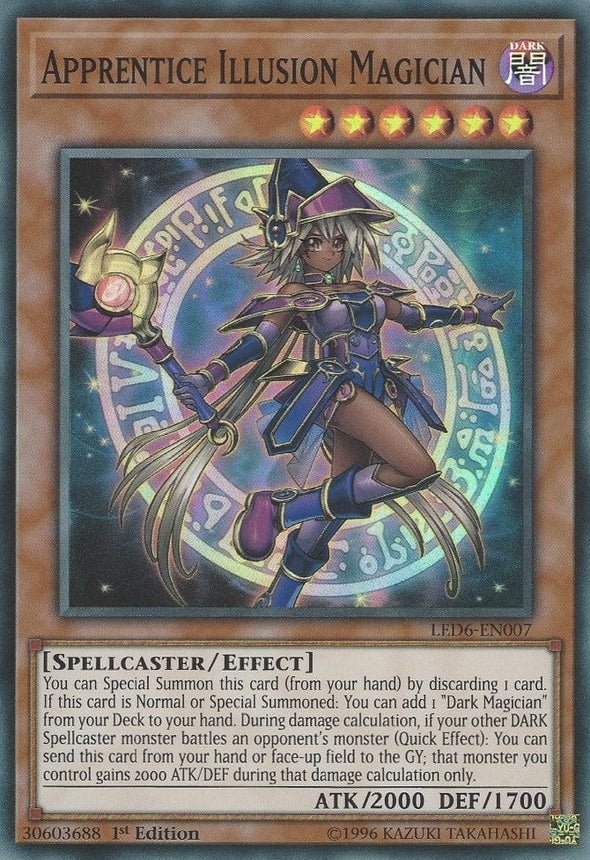 Apprentice Illusion Magician - LED6-EN007 - Super Rare - 1st Edition available at 401 Games Canada