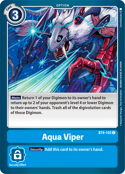 Aqua Viper - BT4-102 - Common available at 401 Games Canada