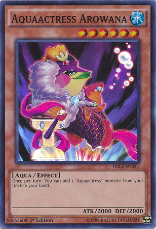 Aquaactress Arowana - DRL2-EN041 - Super Rare - 1st Edition available at 401 Games Canada