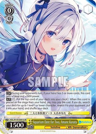 Aquarium Date for Two, Amane Kanata (SR) - HOL/W104-E001SR - Super Rare available at 401 Games Canada