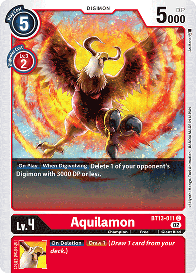 Aquilamon - BT13-011 - Common available at 401 Games Canada