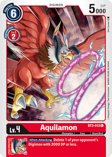 Aquilamon - BT3-012 - Common available at 401 Games Canada