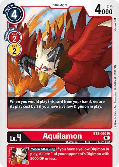 Aquilamon - BT8-010 - Common available at 401 Games Canada