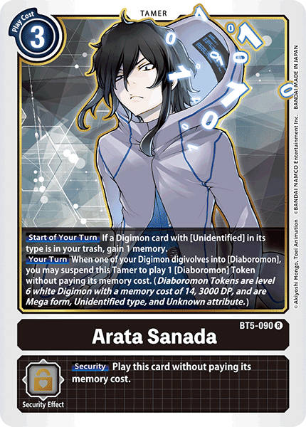Arata Sanada - BT5-090 - Rare available at 401 Games Canada