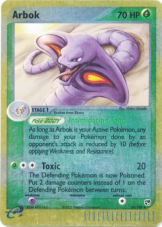 Arbok - 29/100 - Uncommon - Reverse Holo available at 401 Games Canada