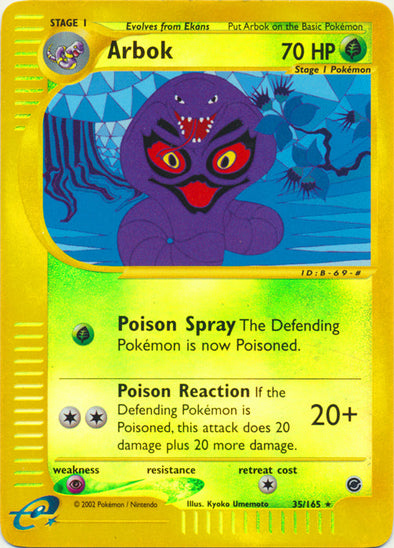 Arbok - 35/165 - Rare - Reverse Holo available at 401 Games Canada