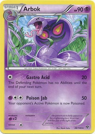 Arbok - 48/146 - Rare available at 401 Games Canada