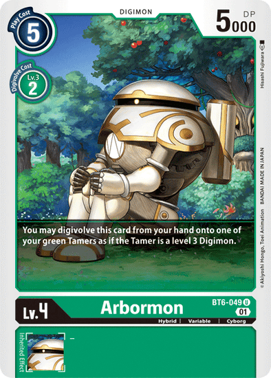 Arbormon - BT6-049 - Uncommon available at 401 Games Canada