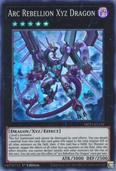 Arc Rebellion Xyz Dragon - MP21-EN191 - Super Rare - 1st Edition available at 401 Games Canada