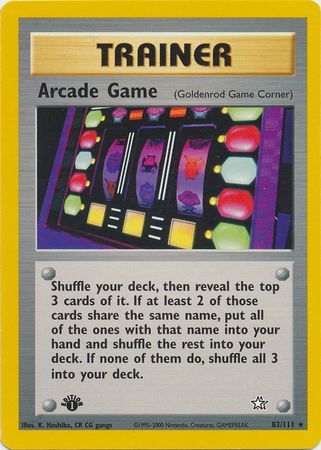 Arcade Game - 83/111 - Rare - 1st Edition available at 401 Games Canada