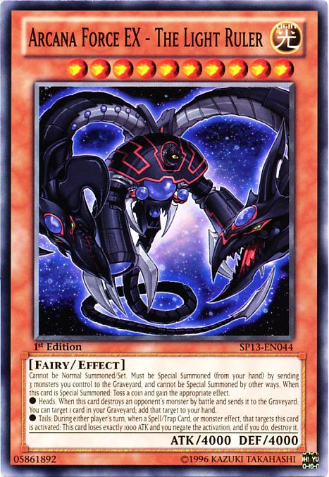 Arcana Force EX - The Light Ruler - SP13-EN044 - Starfoil Rare - 1st Edition available at 401 Games Canada