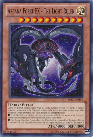 Arcana Force EX - The Light Ruler - SP13-EN044 - Starfoil Rare - Unlimited available at 401 Games Canada