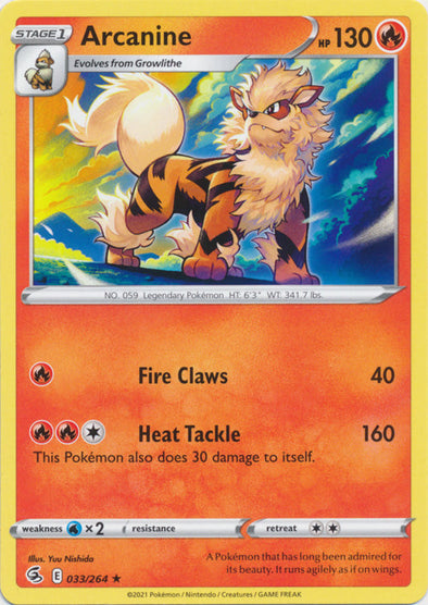 Arcanine - 033/264 - Rare available at 401 Games Canada