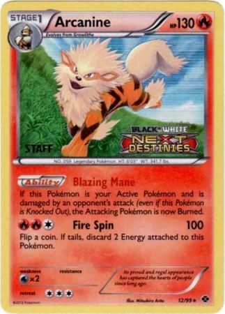 Arcanine - 12/99 - (Staff) Pre-Release Promo