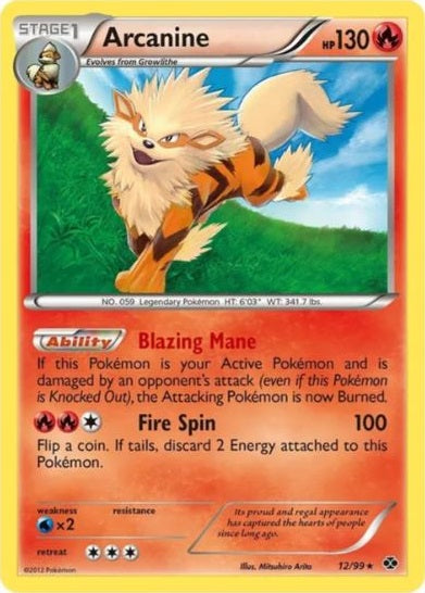 Arcanine - 12/99 - Rare available at 401 Games Canada