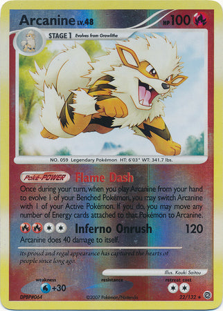 Arcanine - 22/132 - Rare - Reverse Holo available at 401 Games Canada