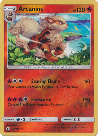 Arcanine - 22/149 - Holo Rare - Reverse Holo available at 401 Games Canada