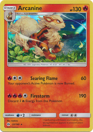 Arcanine - 22/149 - Holo Rare available at 401 Games Canada