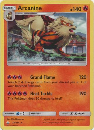Arcanine - 22/214 - Alternate Holo - Promo available at 401 Games Canada