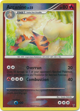 Arcanine - 50/147 - Uncommon - Reverse Holo available at 401 Games Canada