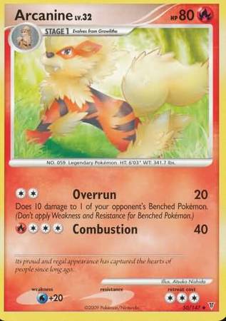 Arcanine - 50/147 - Uncommon available at 401 Games Canada